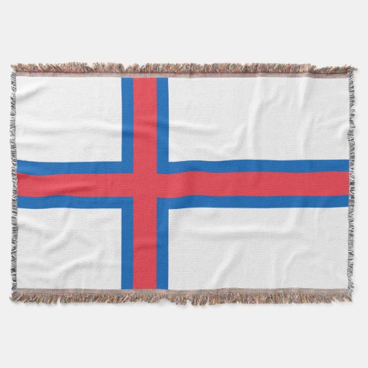 Flagge der Färöer Decke (Vorderseite)