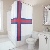 Flagge der Färöer Duschvorhang (Beispiel)