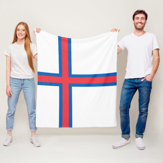Flagge der Färöer Fleecedecke (Beispiel)