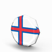 Flagge der Färöer Fotoblock (Rechts)