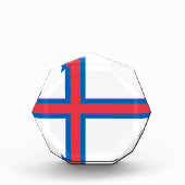 Flagge der Färöer Fotoblock (Vorderseite)