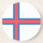 Flagge der Färöer Getränkeuntersetzer (Vorne)