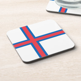 Flagge der Färöer Getränkeuntersetzer