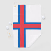 Flagge der Färöer Golfhandtuch (Insitu)