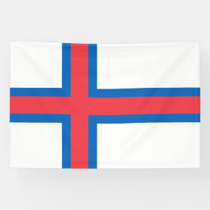 Flagge der Färöer-Inseln Banner