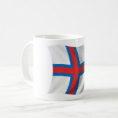 Flagge der Färöer Kaffeetasse (Vorderseite Links)