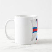Flagge der Färöer Kaffeetasse (Links)