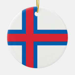 Flagge der Färöer Keramik Ornament