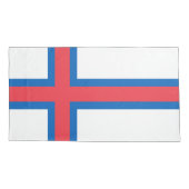 Flagge der Färöer Kissenbezug (Rückseite)