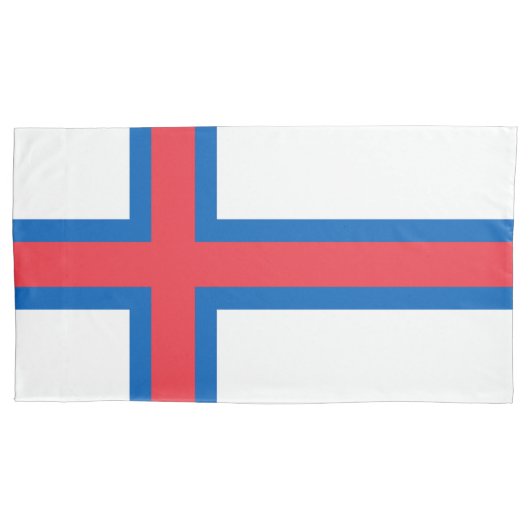 Flagge der Färöer Kissenbezug (Vorderseite)