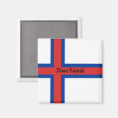 Flagge der Färöer Magnet (Vorderseite/Rückseite)