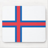 Flagge der Färöer Mousepad (Vorne)
