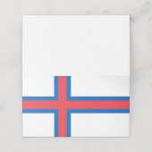 Flagge der Färöer Platzkarte (Außenseite Aufgefaltet)