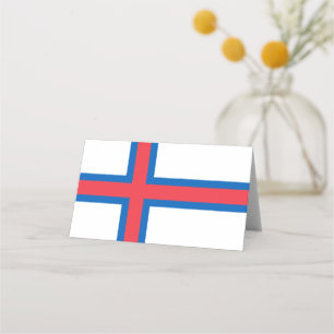 Flagge der Färöer Platzkarte