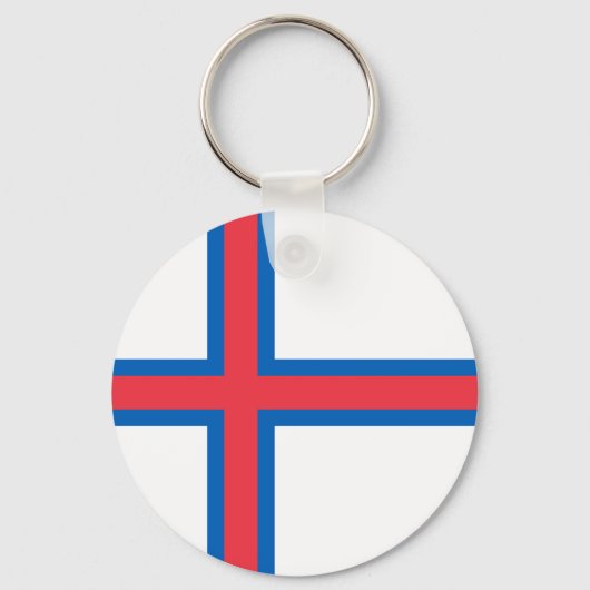Flagge der Färöer Schlüsselanhänger (Vorderseite)