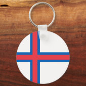 Flagge der Färöer Schlüsselanhänger (Vorderseite)