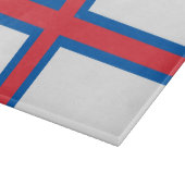 Flagge der Färöer Schneidebrett (Ecke)