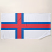 Flagge der Färöer Strandtuch (Vorderseite)