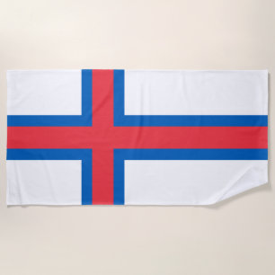 Flagge der Färöer Strandtuch