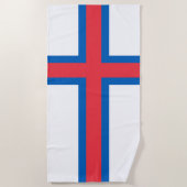 Flagge der Färöer Strandtuch (Vorderseite)