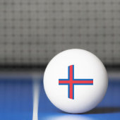 Flagge der Färöer Tischtennisball (Netto)