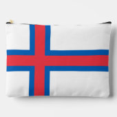 Flagge der Färöer Zubehörtasche (Vorderseite)