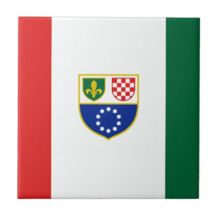 Flagge der Föderation Bosnien und Herzegowina Fliese