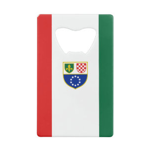 Flagge der Föderation Bosnien und Herzegowina Geldbeutel Flaschenöffner