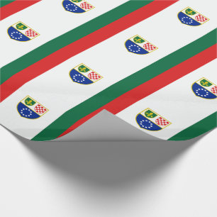 Flagge der Föderation Bosnien und Herzegowina Geschenkpapier
