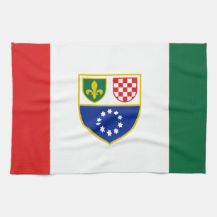 Flagge der Föderation Bosnien und Herzegowina Geschirrtuch