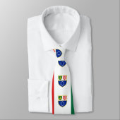 Flagge der Föderation Bosnien und Herzegowina Krawatte (Gebunden)