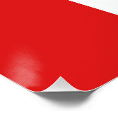 Flagge der Föderation Bosnien und Herzegowina Poster (Ecke)