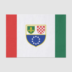 Flagge der Föderation Bosnien und Herzegowina Seidenpapier