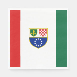 Flagge der Föderation Bosnien und Herzegowina Serviette