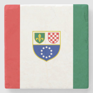 Flagge der Föderation Bosnien und Herzegowina Steinuntersetzer