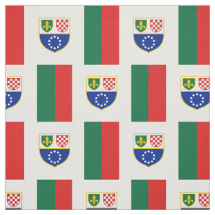 Flagge der Föderation Bosnien und Herzegowina Stoff
