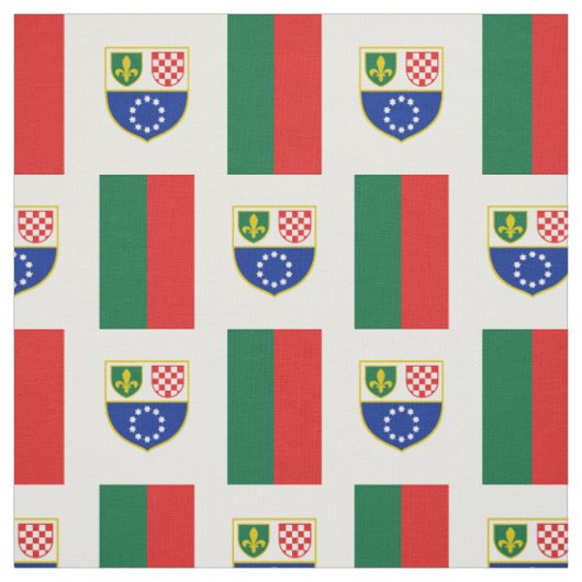 Flagge der Föderation Bosnien und Herzegowina Stoff (Muster)