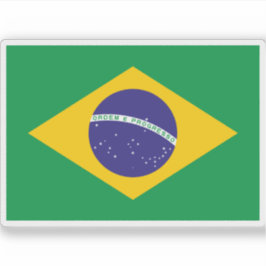 Flagge der Föderativen Republik Brasilien Aufkleber