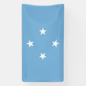 Flagge der Föderierten Staaten von Mikronesien Banner (Vertikal)