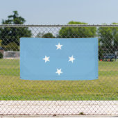 Flagge der Föderierten Staaten von Mikronesien Banner (Insitu)