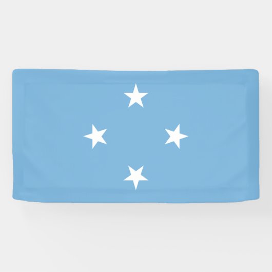 Flagge der Föderierten Staaten von Mikronesien Banner (Horizontal)