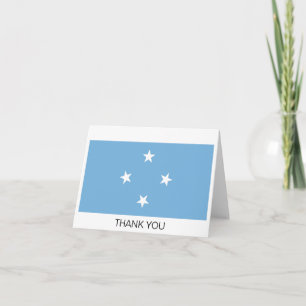 Flagge der Föderierten Staaten von Mikronesien Dankeskarte
