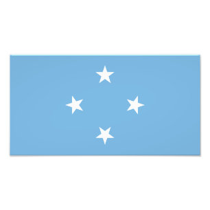 Flagge der Föderierten Staaten von Mikronesien Fotodruck