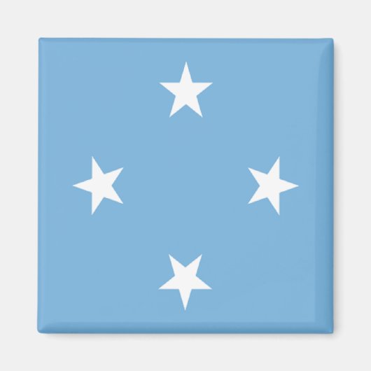 Flagge der Föderierten Staaten von Mikronesien Magnet (Vorne)