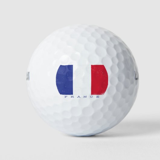 Flagge der Französischen Republik Golfball (Vorderseite)
