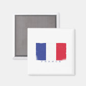 Flagge der Französischen Republik Magnet (Vorderseite/Rückseite)