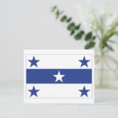 Flagge der Gambier Inseln Postkarte (Stehend Vorderseite)