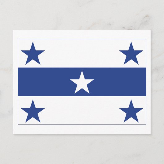 Flagge der Gambier Inseln Postkarte (Vorderseite)