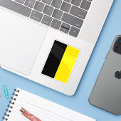 Flagge der Gemeinde Mauren, Liechtenstein Aufkleber (Laptop mit iPhone)