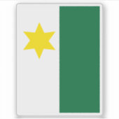 Flagge der Gemeinde Planken, Liechtenstein Aufkleber (Vorderseite)